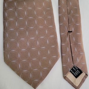 Gucci Brown Baby Blue Silk Tie